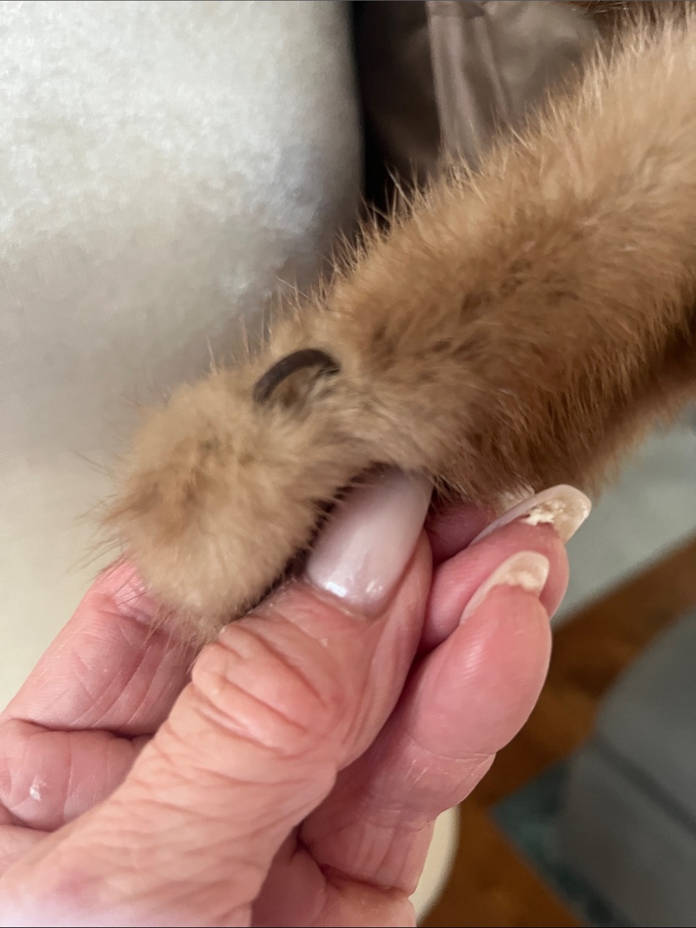 Luxurious Brown Mink Fur Shawl Wrap - Women's Evening Accessory - Picture 3 of 12